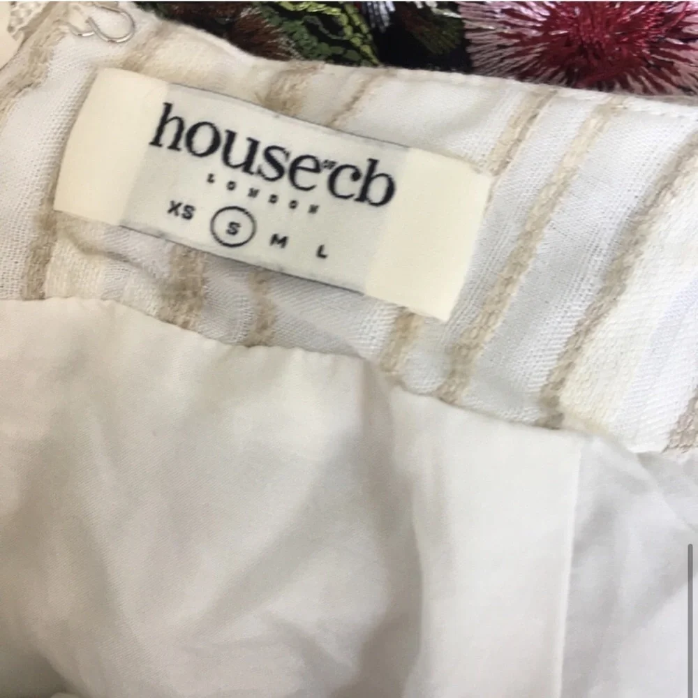 House of CB Adette Mini Beige Skirt size S